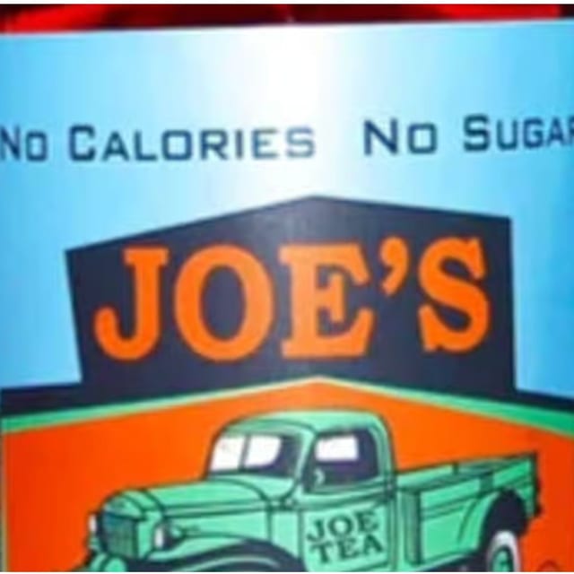 Joe's Black Tea Unsweetened.