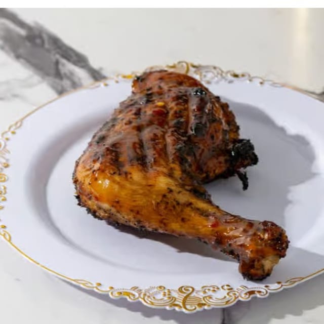 Single Piece BBQ Leg Quarter.