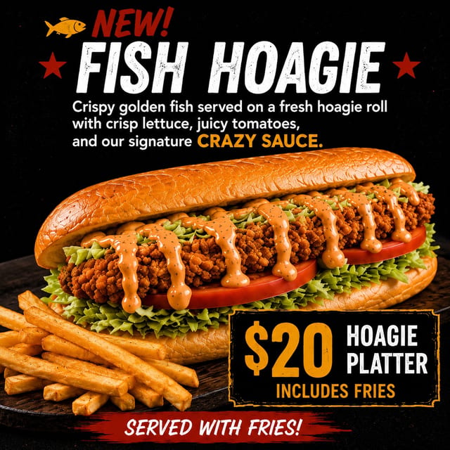 Fish Hoagie.